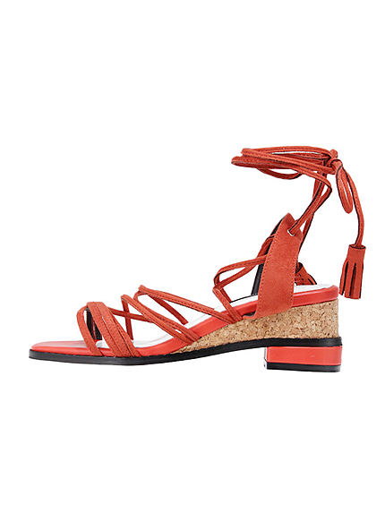 【SHOES】レースUPサンダル