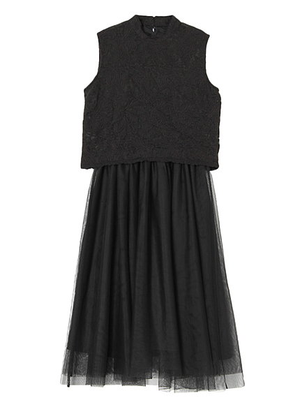 【se】レースコンビチュールワンピース