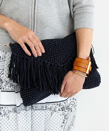 【追加予約】【3WAY】BY∵ コットンフリンジクラッチ