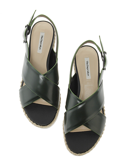 レザーフラットサンダル