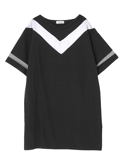 シースルーラインTシャツワンピ