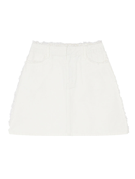 フリンジ台形スカート