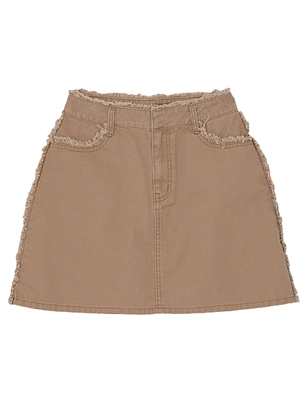 フリンジ台形スカート