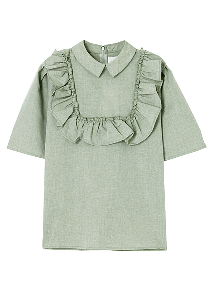 フロントフリルシャツ