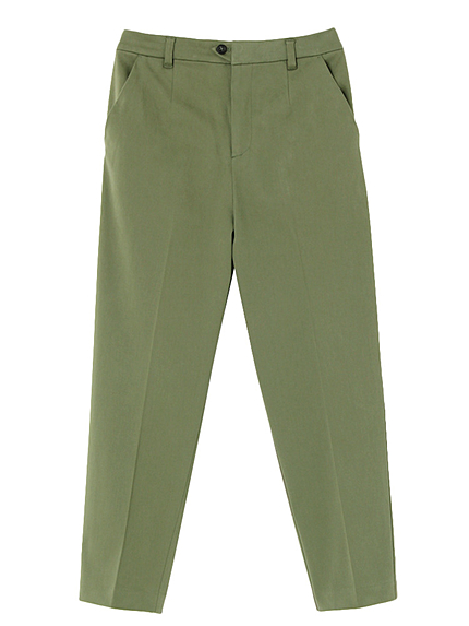 Basicクロップドテーパードパンツ