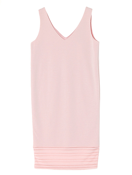 シアーリップルボーダーワンピース