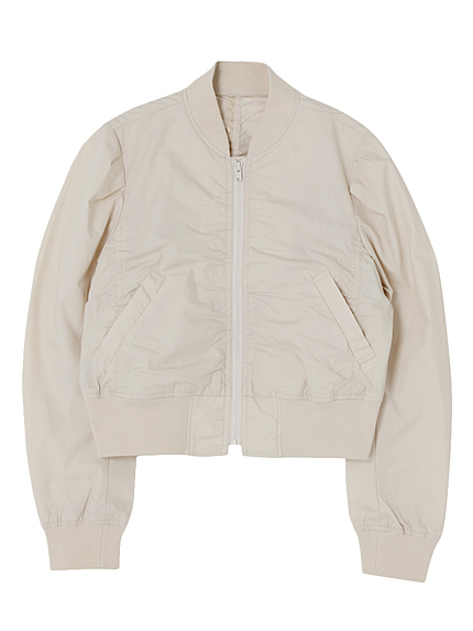 【se】ギャザーリブブルゾン