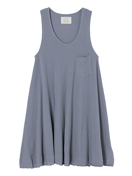 ワッフルタンクワンピ