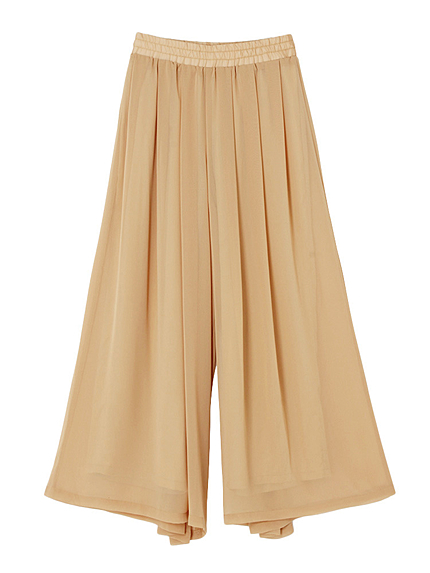 シースルーエアリーワイドパンツ