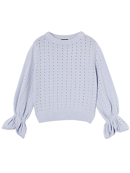 TULIP SLEEVE KNIT TOP