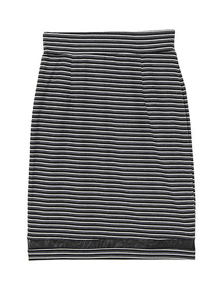 メッシュ切替ボーダータイトスカート