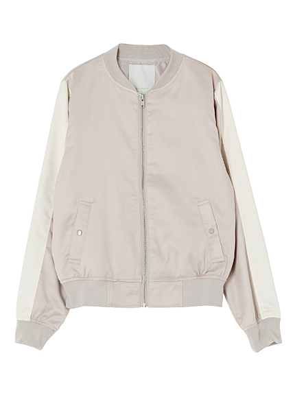 【DUO】バイカラースカジャンブルゾン