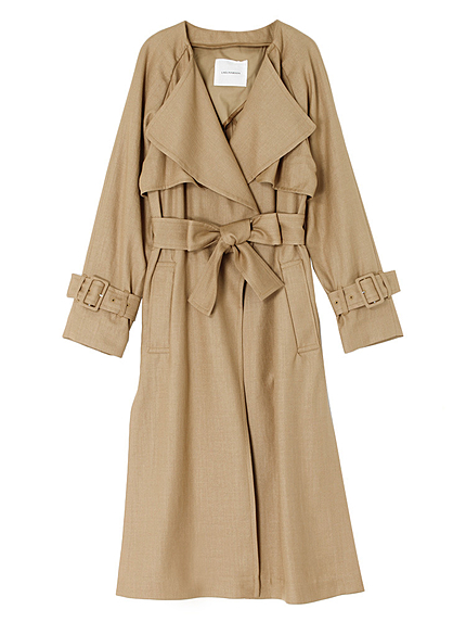 ドレープラペルLONGトレンチコート