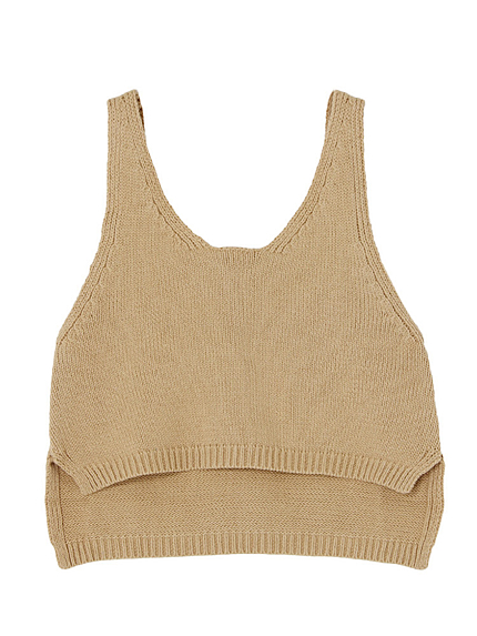 ニットVタンクトップ