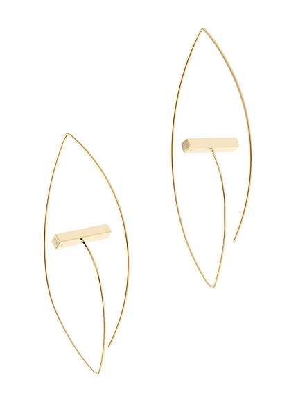 ストレートラインサークルピアス