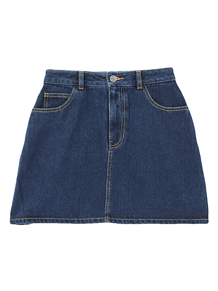 デニムハイウエストスカート