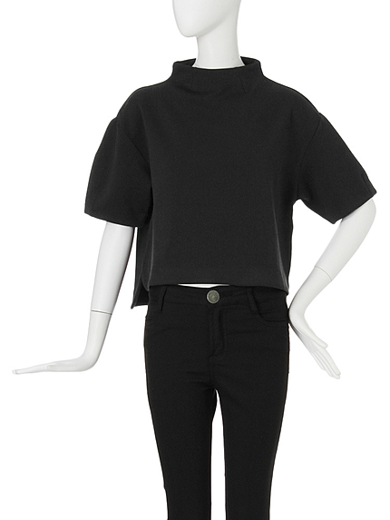 【CASUAL】タックボトルネックトップス