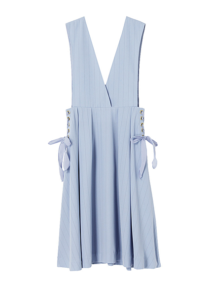 【se】ストライプミディ丈ジャンスカ