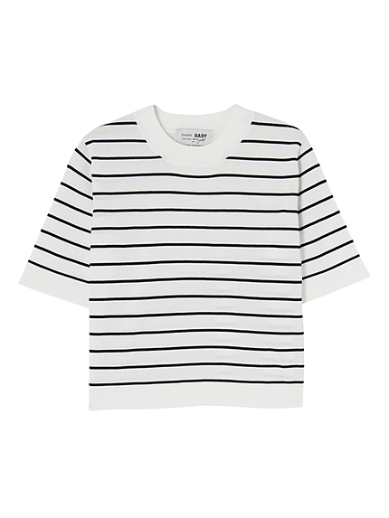 半袖ちびニット