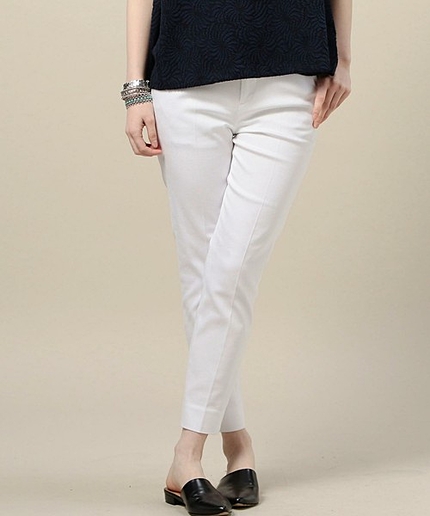 BY テーパードスリット9分丈パンツ