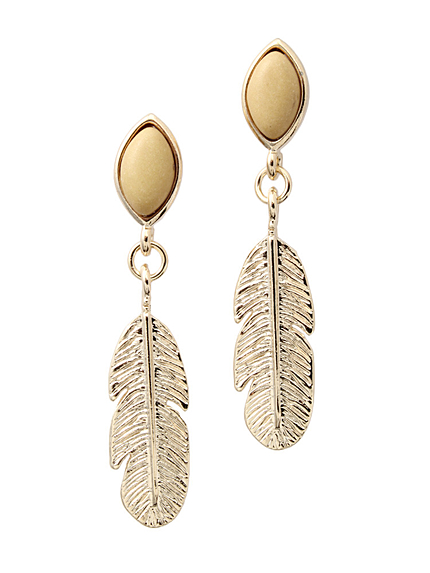 カラーストーンフェザーピアス