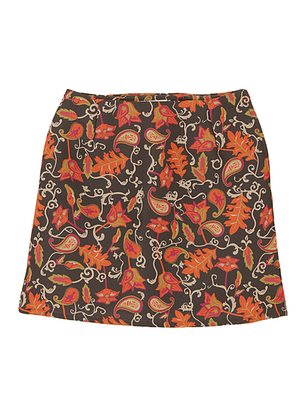 Oriental Flower台形スカート