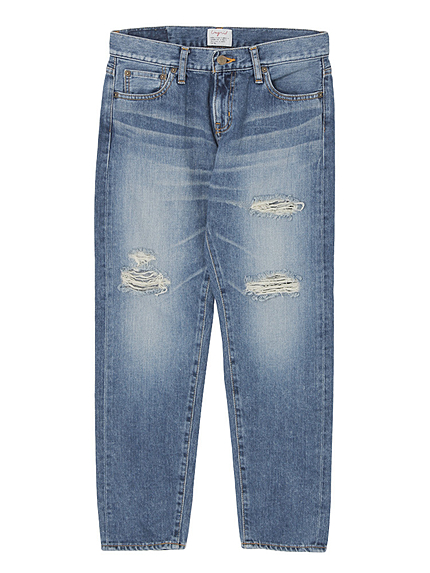 セルヴィッチクロップドストレートデニム