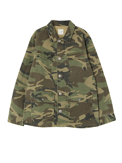 カモフラージュミリタリーコート