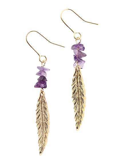 リーフストーンピアス