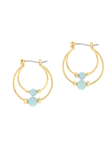 【goods】ダブルフープピアス