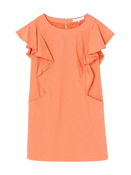 【BSC】 カラーラッフルワンピース