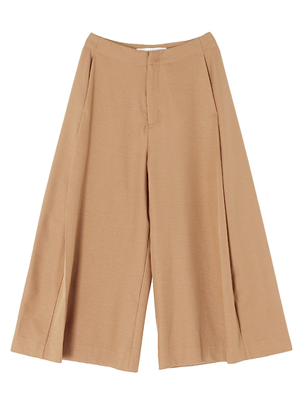 サイドタックワイドクロップドパンツ