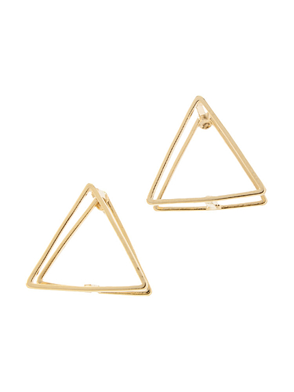 Cubicトライアングルピアス