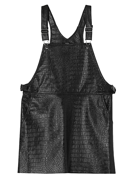 FAKE LEATHERジャンパースカート