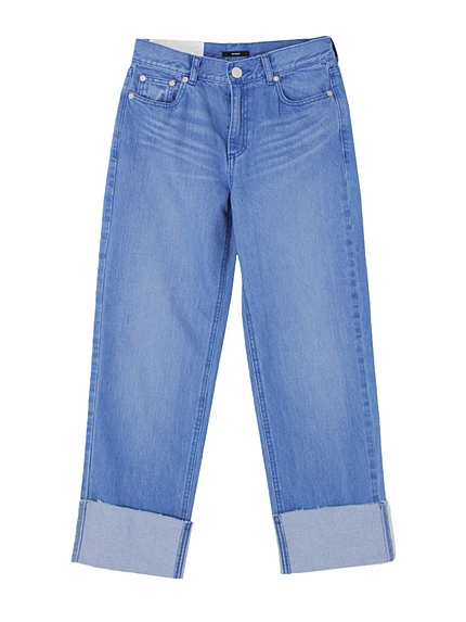 clear blue relax rollデニム