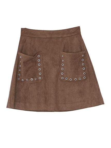 ビッグポケットハトメ台形スカート