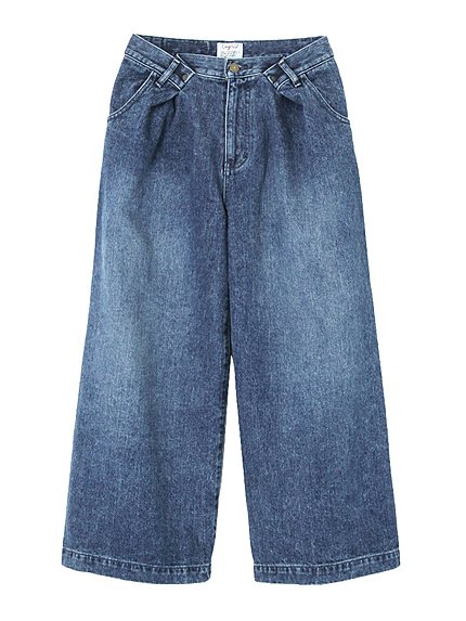 リメイクタックワイドデニム