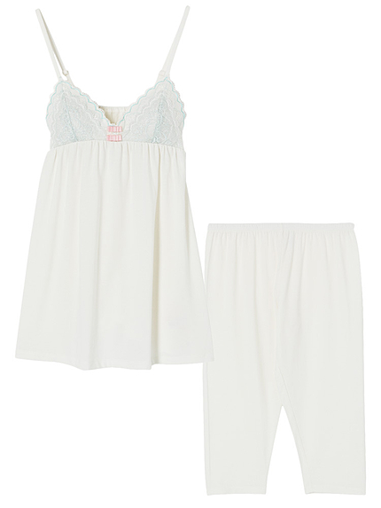 【MD×PJ】 カラーメルティレーシィパデットキャミパジャマ