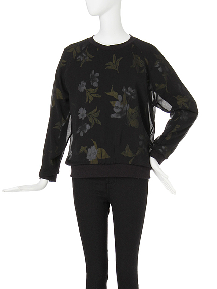 【CASUAL】レイヤードスウェットトップス