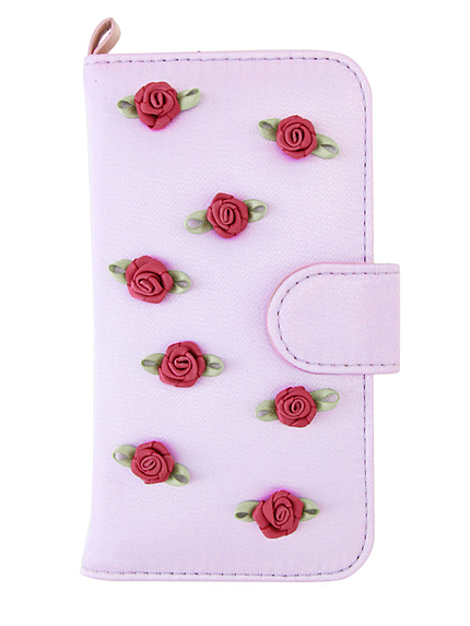 <<6/6S対応>>ローズドットI phoneケース　6/6S