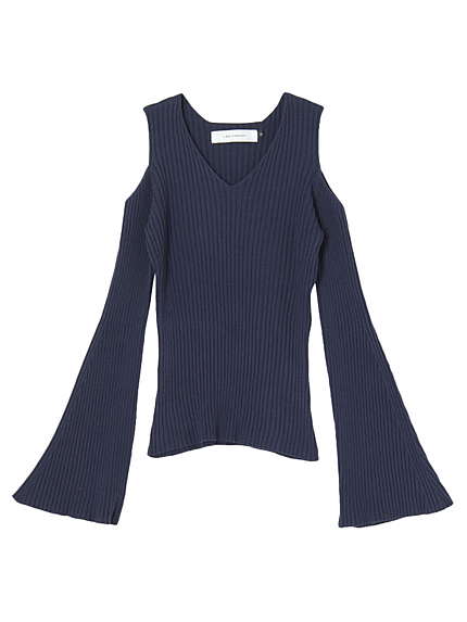 ショルダーopen Vネックニット