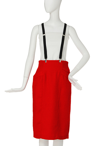 【MODE】サス付H/Wループツイードスカート