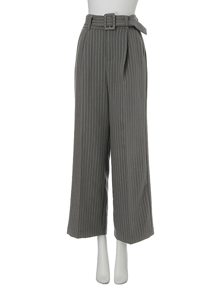 【MODE】ベルト付ワイドパンツ