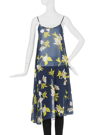 【FEMININE】Jean flowerキャミワンピース