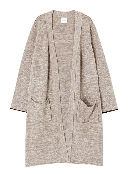 コットンロングカーデ