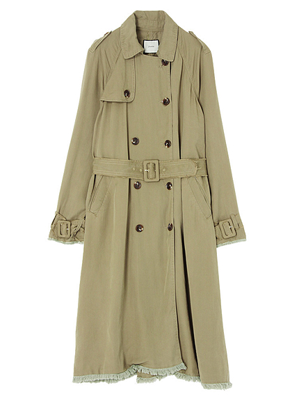 カットオフロングトレンチコート