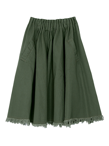 フリンジミディスカート