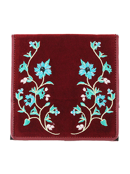 フラワー刺繍ミラー