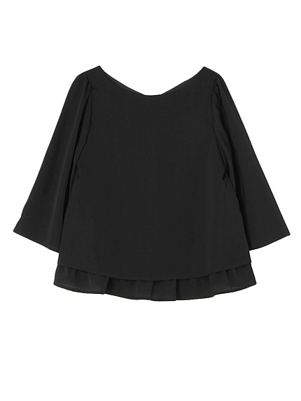 【BSC】 パウダーサテンティアードブラウス