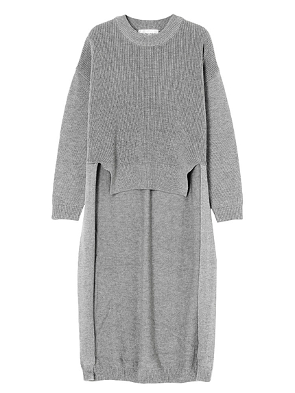 バックロングニット